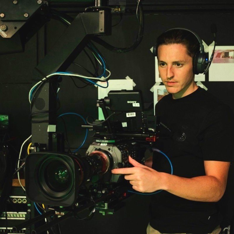 Rob McCarthy operating Sony FX9 at Broadley Studios, London